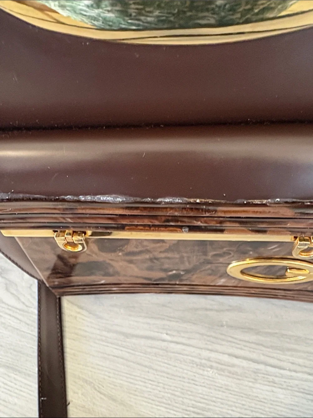 Guess structured satchel